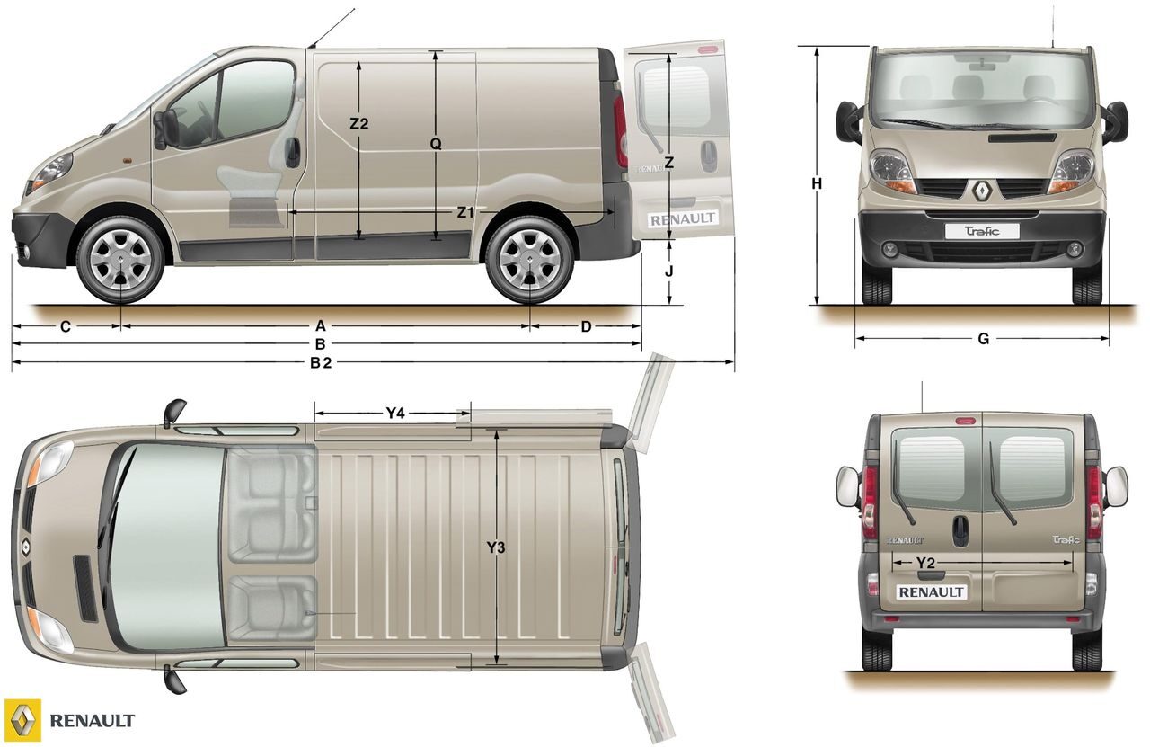 Обзор Опель Виваро (Opel Vivaro), Рено Трафик (Renault Trafic), Ниссан  Примастар (Nissan Primastar)